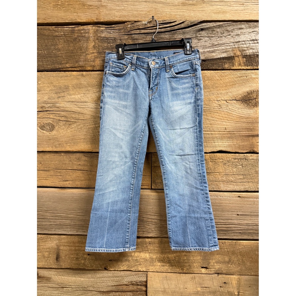 Citizens of Humanity Kelly 083 Low Waist Cropped Stretch Jeans 28 Medium Wash